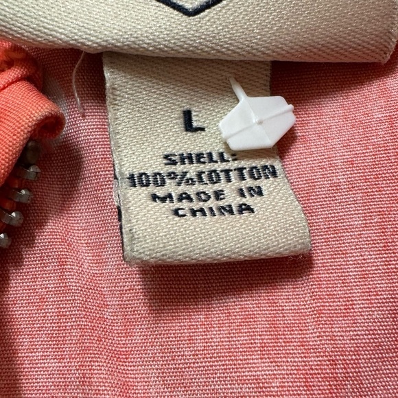 St John's Bay Lightweight Polka Dot Anorak Jacket in Coral - Picture 2 of 4